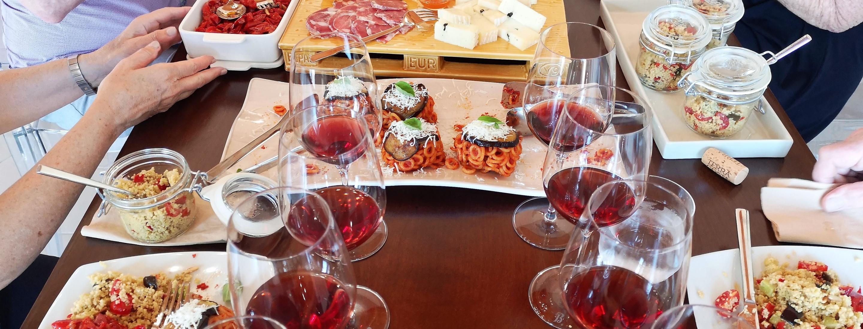 wine tasting and lunch